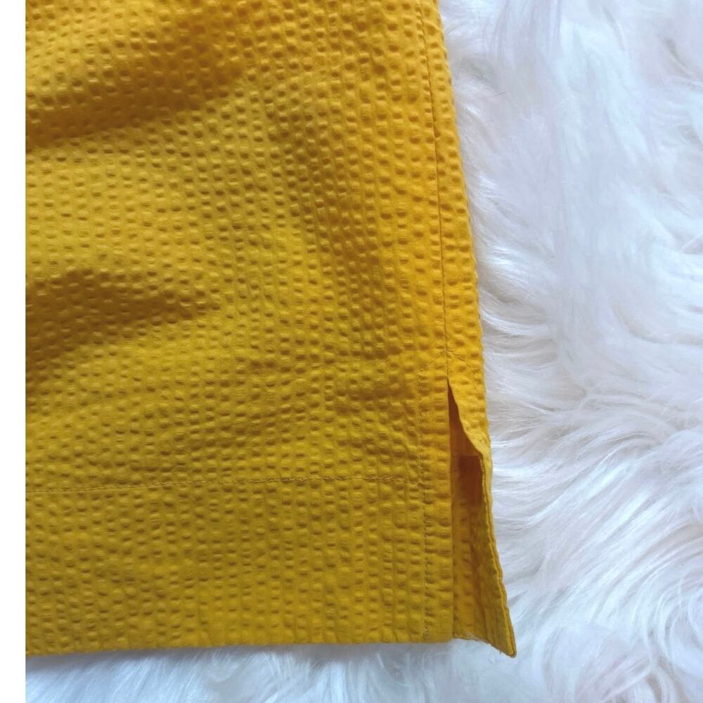 Cuyana Yellow One-Shoulder Textured Tank Top - Picture 4 of 9